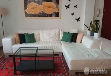 DIVANO BIANCO IN VERA PELLE