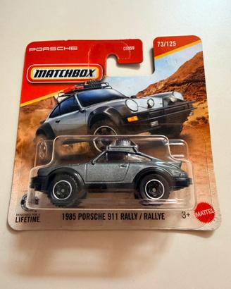 NUOVO Matchbox 1985 Porsche 911 Rally – 1/64