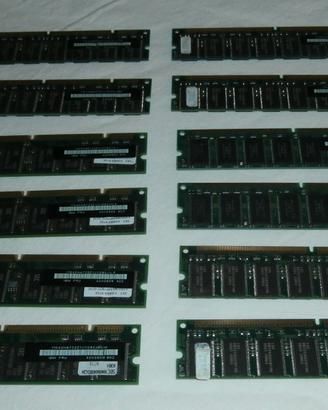 RAM DIMM 168 PIN NON ECC 32MB PC66 ,  64MB PC100