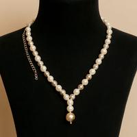 Collana in acciaio e perle
