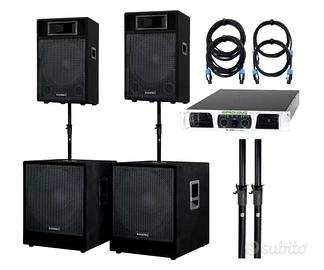 Impianto Audio Passivo 4400 Watt (Live)
