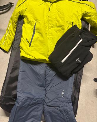 Completo sci CMP 140 cm (10/11 anni) con maglia pi
