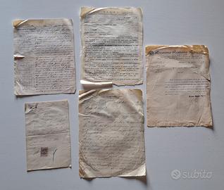 Lotto 5 Documenti Antichi: Commercio e Storia 1891