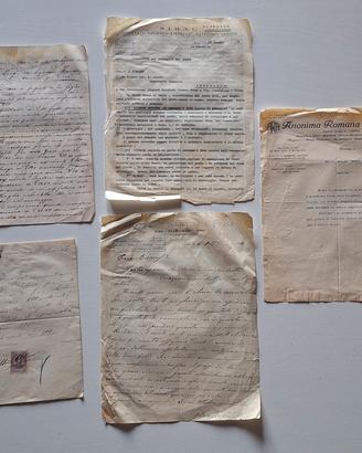 Lotto 5 Documenti Antichi: Commercio e Storia 1891