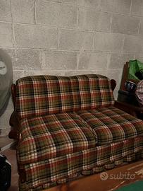 Divano Letto Vintage in Legno - Stile Montagna
