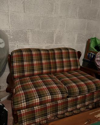 Divano Letto Vintage in Legno - Stile Montagna