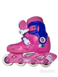 pattini in linea per bambine fucsia