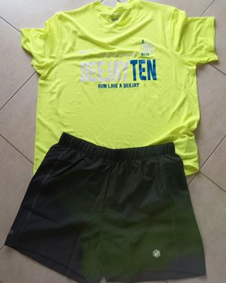 Pantaloncini Asics taglia L + maglietta