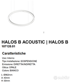 Lampadario/sospensione Novalux con rosone