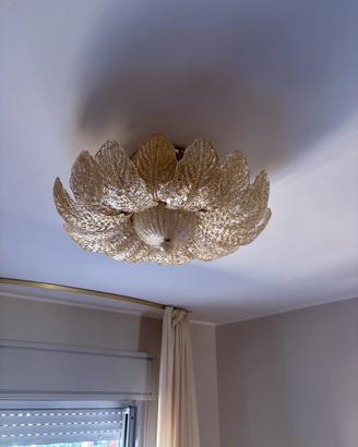 Plafoniera murano e oro