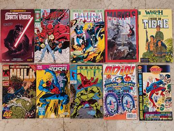 Lotto 10 fumetti Marvel e DC