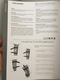 Tutore ginocchio post distorsione