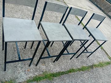 sgabelli effetto cemento 