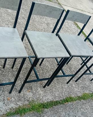 sgabelli effetto cemento 