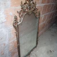 specchio antico bronzo 