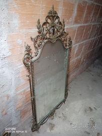 specchio antico bronzo 