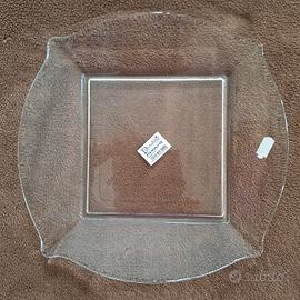 3 piatti in vetro da decorare