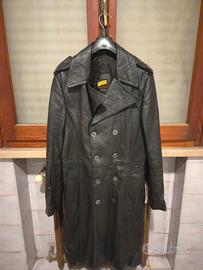giacca in pelle nera