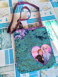 Tracolla Frozen 2 Paillettes Disney Turchese/Viola