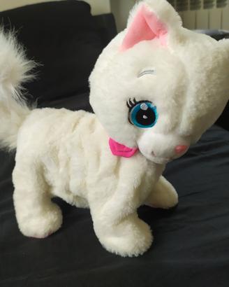 Gatta interattiva peluches Club Petz Bianca