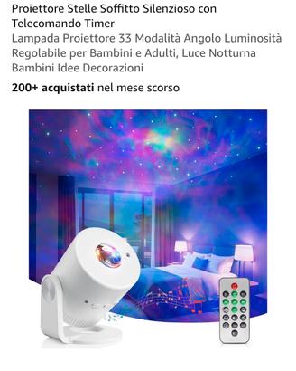 proiettore lucicieli stellato e musica Bluetooth 