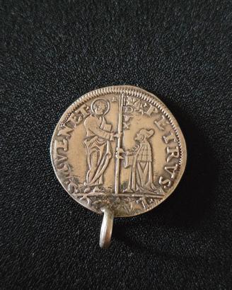 moneta veneziana lira mocenigo argento 