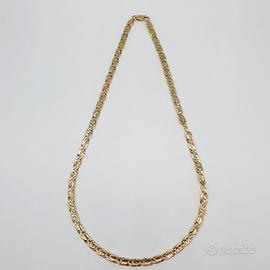 COD.1350.25 COLLANA UOMO ORO GIALLO 18K 750
