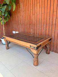 TAVOLINO ETNICO VINTAGE - pezzo unico
