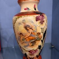 vaso in pasta di vetro e smalti