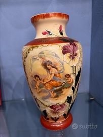 vaso in pasta di vetro e smalti