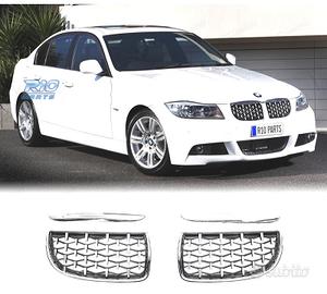 GRIGLIE BMW E90 E91 05-08 CROMATE DIAMANTE