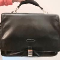 BORSA-CARTELLA DA LAVORO PIQUADRO in PELLE NERA