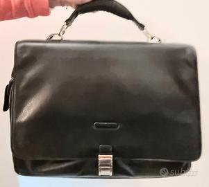 BORSA-CARTELLA DA LAVORO PIQUADRO in PELLE NERA