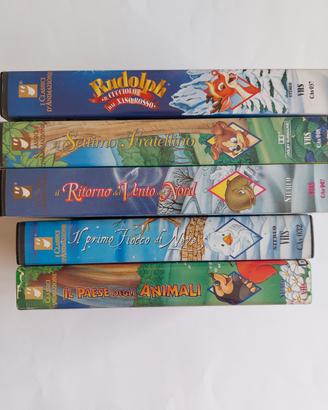 Lotto di 5 VHS I classici d'animazione 