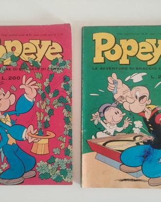 Popeye Numeri: 21 e 23 Del 1976/77 Edizione Metro 