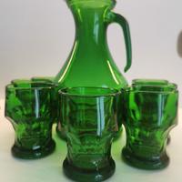 Set Bormioli Provenzale Verde Caraffe e Bicchieri