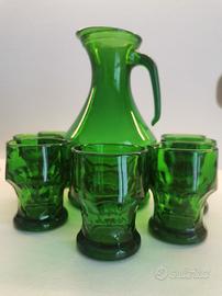 Set Bormioli Provenzale Verde Caraffe e Bicchieri