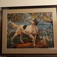 Quadro setter cornice in legno