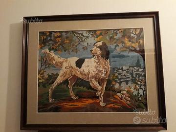 Quadro setter cornice in legno