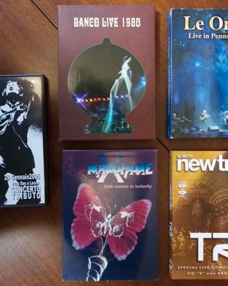 Lotto DVD, prog italia, 5 cofanetti dvd e cd