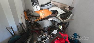 6 vespa telai e pezzi vari