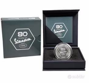 5€ argento - 80° anniversario della Vespa