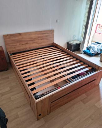 Letto con cassettoni 160x200