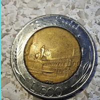 Moneta 500 lire 1988-Errori di Conio