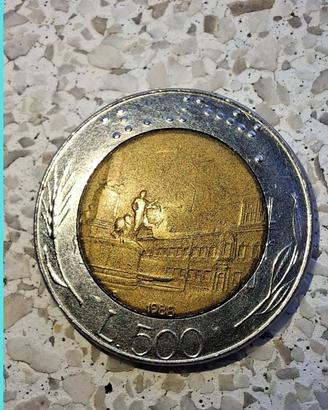Moneta 500 lire 1988-Errori di Conio