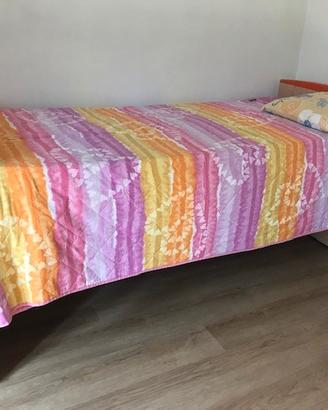 Letto singolo con ruote