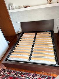 Letto contenitore in Wengè