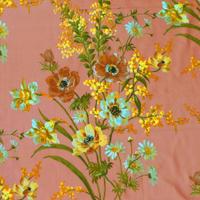 Grande tessuto  Chintz vintage stampato a mano