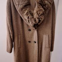 Cappotto donna AGNONA in alpaca del Perù con collo