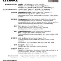 Manovale, giardiniere, panettiere, aiuto cuoco,